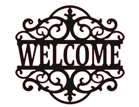 Download Free Welcome SVG Cut File Printable